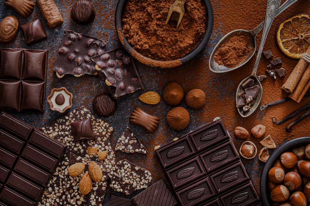 Different kinds of chocolate